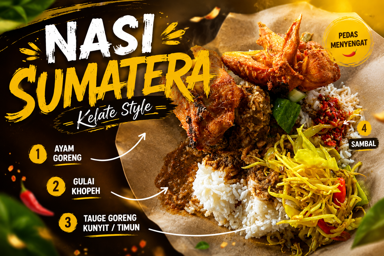 Nasi Sumatera Kelate Style